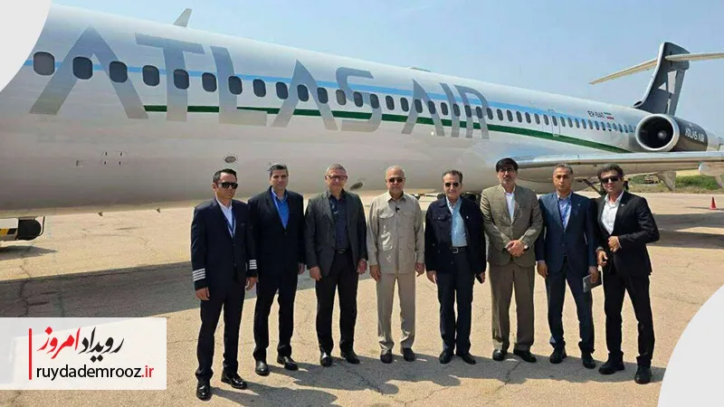 مراسم رسمی آغاز پروازهای منظم اطلس ایر در مسیر بندرعباس – بوموسی