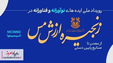 رویداد ملی ایده‌های نوآورانه و فناورانه زنجیره ارزش مس ۲۲ و ۲۳ آذر
