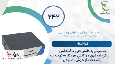 انتشار دویست‌وچهل‌ودومین فراخوان پژوهشی صندوق نوآوری و شکوفایی در حوزه امنیت داده‌های ابری