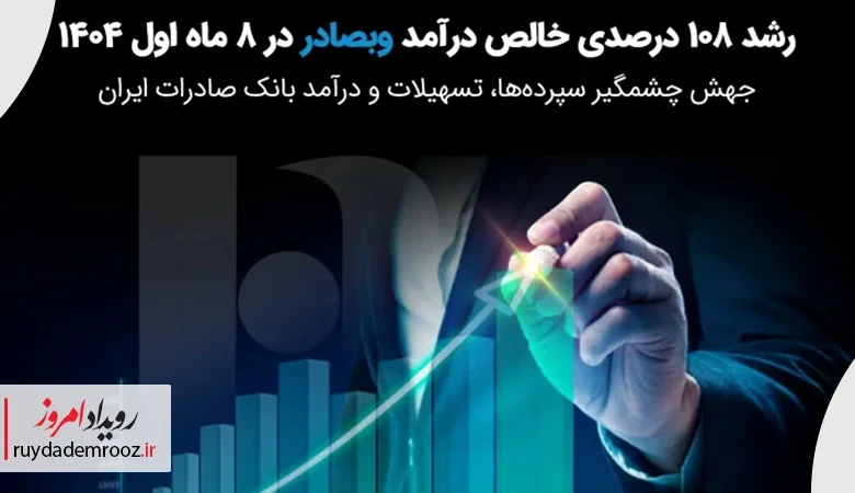 عملکرد ۸ ماهه وبصادر؛ جهش هم‌زمان در درآمد، تسهیلات و سپرده‌ها